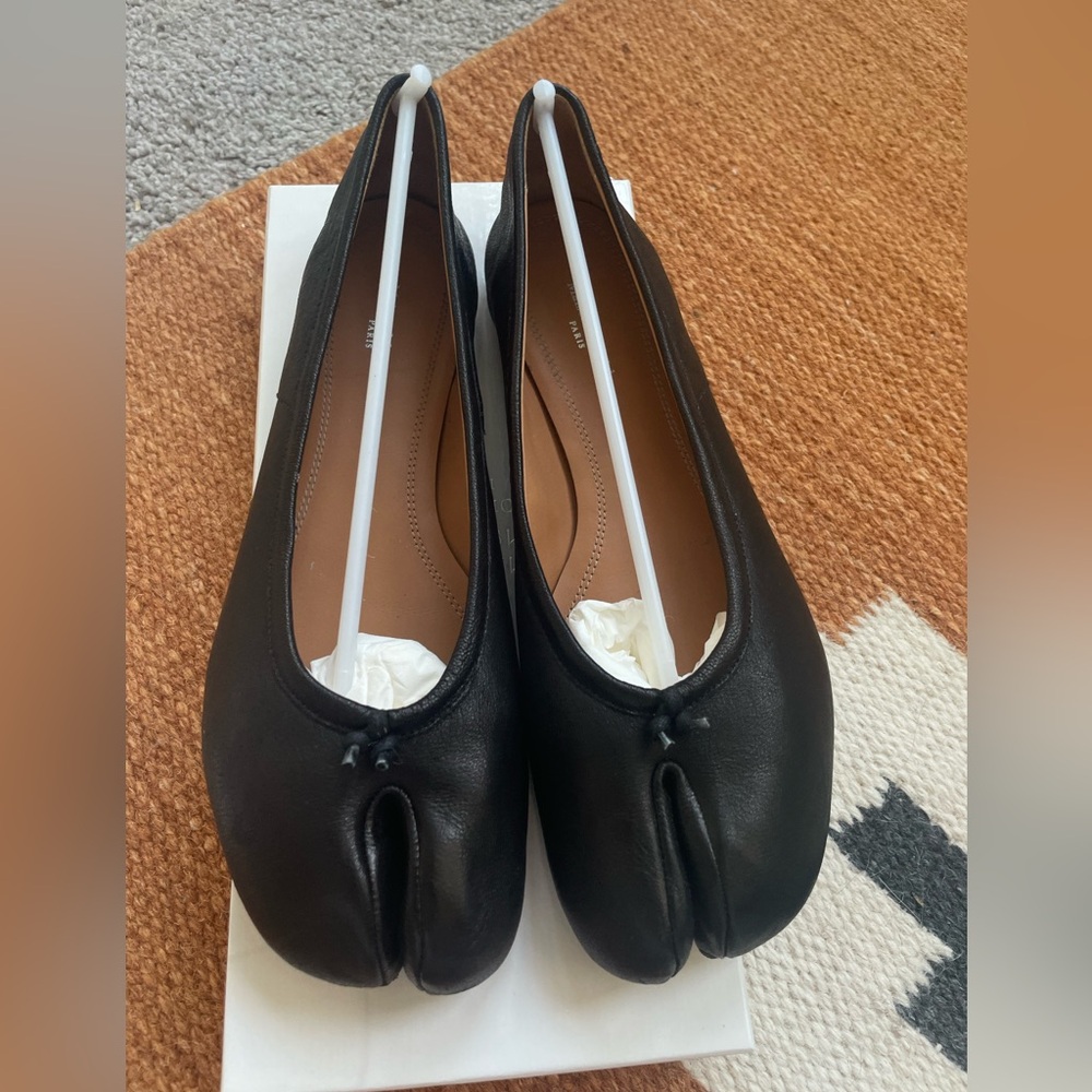 Maison Martin Margiela Black Tabi Flats